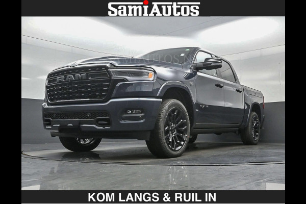 Dodge Ram LIMITED 2027 5.7 V8 HEMI | MAXIMAAL UITGERUST | NIEUWE KLEUR Forged Blue Metallic met Ebony Red interior seats | DUBBELE CABINE | 5 PERSOONS | DC | Allernieuwste Limited 2027 in nieuwe kleur Forged Blue  – volledig uitgerust met alle opties.