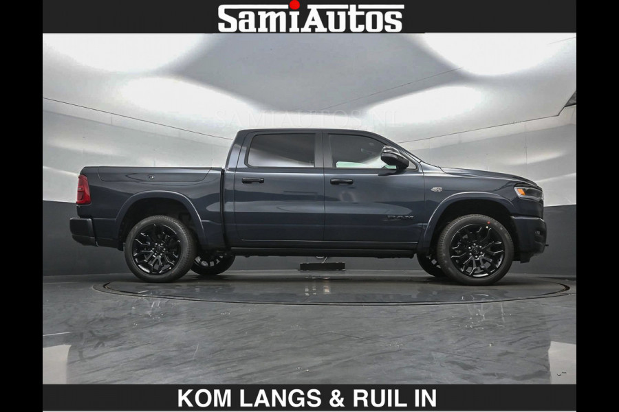 Dodge Ram LIMITED 2027 5.7 V8 HEMI | MAXIMAAL UITGERUST | NIEUWE KLEUR Forged Blue Metallic met Ebony Red interior seats | DUBBELE CABINE | 5 PERSOONS | DC | Allernieuwste Limited 2027 in nieuwe kleur Forged Blue  – volledig uitgerust met alle opties.