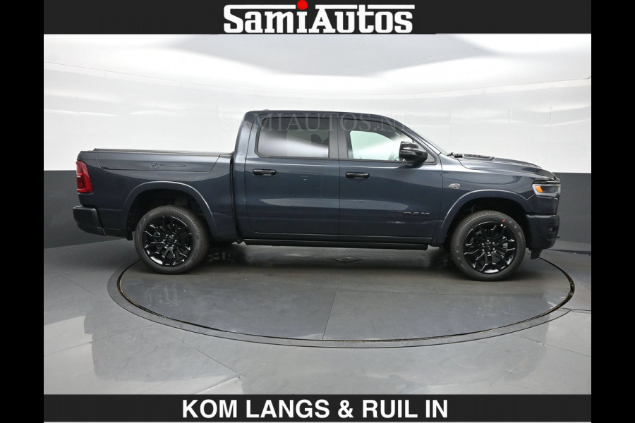 Dodge Ram LIMITED 2027 5.7 V8 HEMI | MAXIMAAL UITGERUST | NIEUWE KLEUR Forged Blue Metallic met Ebony Red interior seats | DUBBELE CABINE | 5 PERSOONS | DC | Allernieuwste Limited 2027 in nieuwe kleur Forged Blue  – volledig uitgerust met alle opties.