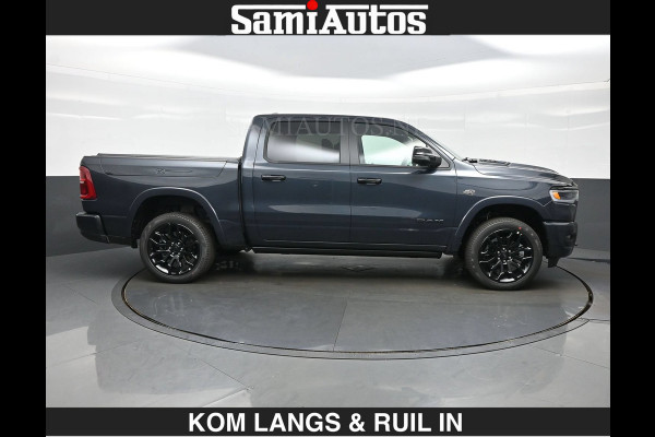 Dodge Ram LIMITED 2027 5.7 V8 HEMI | MAXIMAAL UITGERUST | NIEUWE KLEUR Forged Blue Metallic met Ebony Red interior seats | DUBBELE CABINE | 5 PERSOONS | DC | Allernieuwste Limited 2027 in nieuwe kleur Forged Blue  – volledig uitgerust met alle opties.