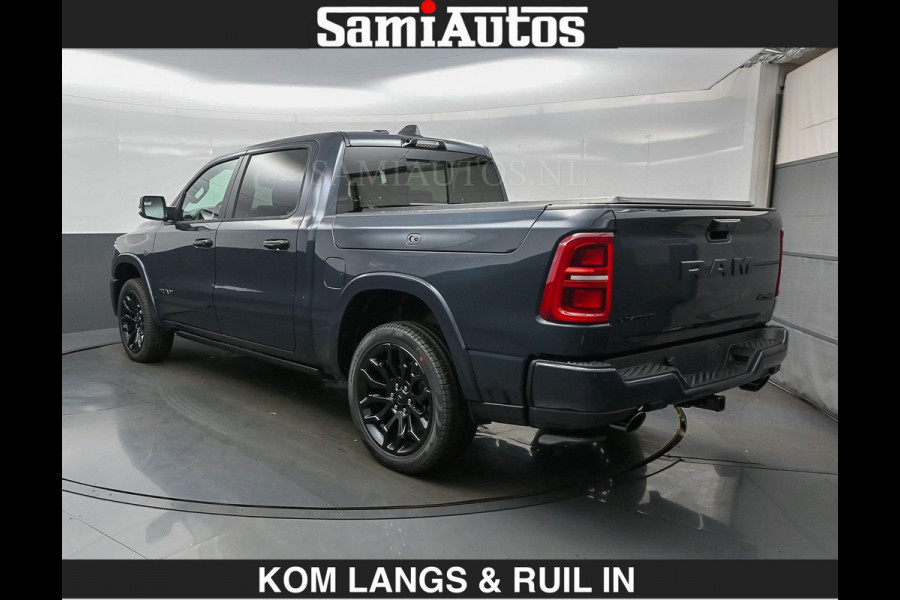 Dodge Ram LIMITED 2027 5.7 V8 HEMI | MAXIMAAL UITGERUST | NIEUWE KLEUR Forged Blue Metallic met Ebony Red interior seats | DUBBELE CABINE | 5 PERSOONS | DC | Allernieuwste Limited 2027 in nieuwe kleur Forged Blue  – volledig uitgerust met alle opties.