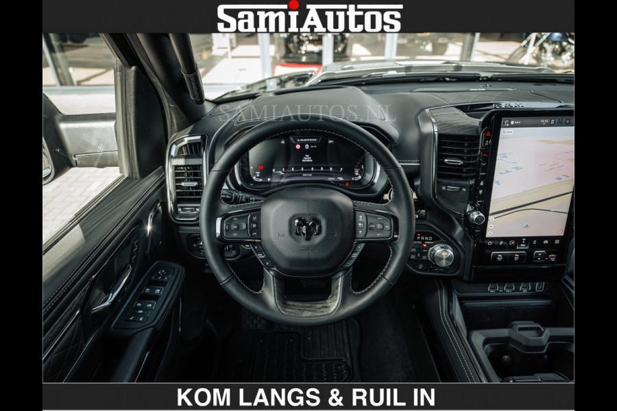 Dodge Ram LIMITED 2027 5.7 V8 HEMI | MAXIMAAL UITGERUST | NIEUWE KLEUR Forged Blue Metallic met Ebony Red interior seats | DUBBELE CABINE | 5 PERSOONS | DC | Allernieuwste Limited 2027 in nieuwe kleur Forged Blue  – volledig uitgerust met alle opties.