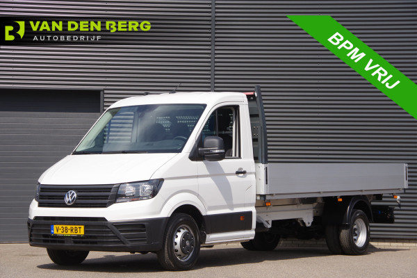 Volkswagen Crafter 2.0 TDI L4 DUBBELLUCHT, OPEN LAADBAK N1! 3.5T TREKHAAK, 165PK AUT. NIEUW! CARPLAY, CRUISE, AIRCO, DAB, OPENLAADBAK, PICKUP, PICK