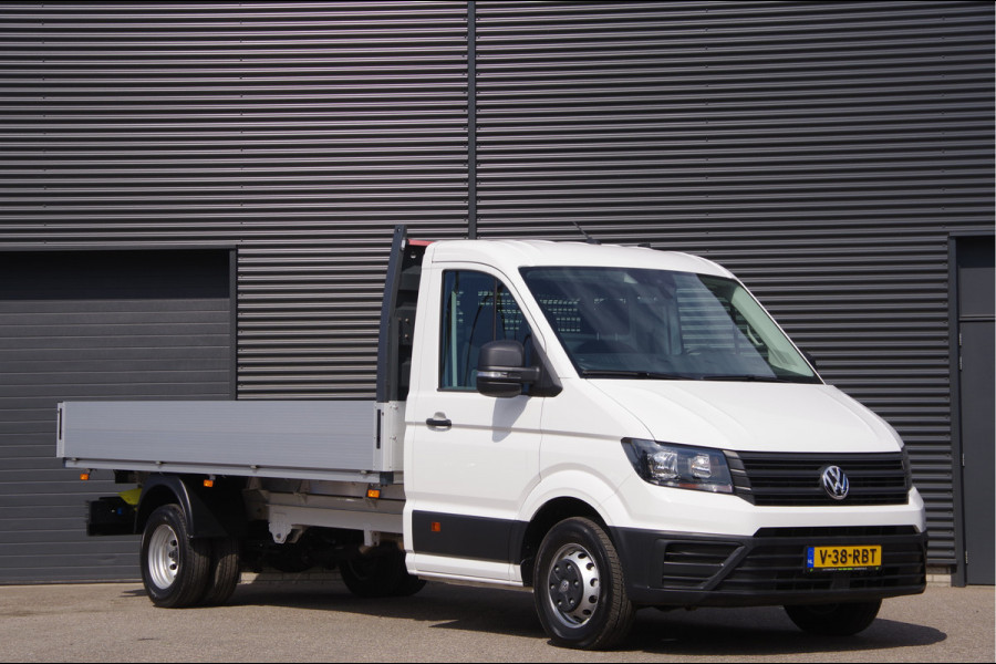 Volkswagen Crafter 2.0 TDI L4 DUBBELLUCHT, OPEN LAADBAK N1! 3.5T TREKHAAK, 165PK AUT. NIEUW! CARPLAY, CRUISE, AIRCO, DAB, OPENLAADBAK, PICKUP, PICK