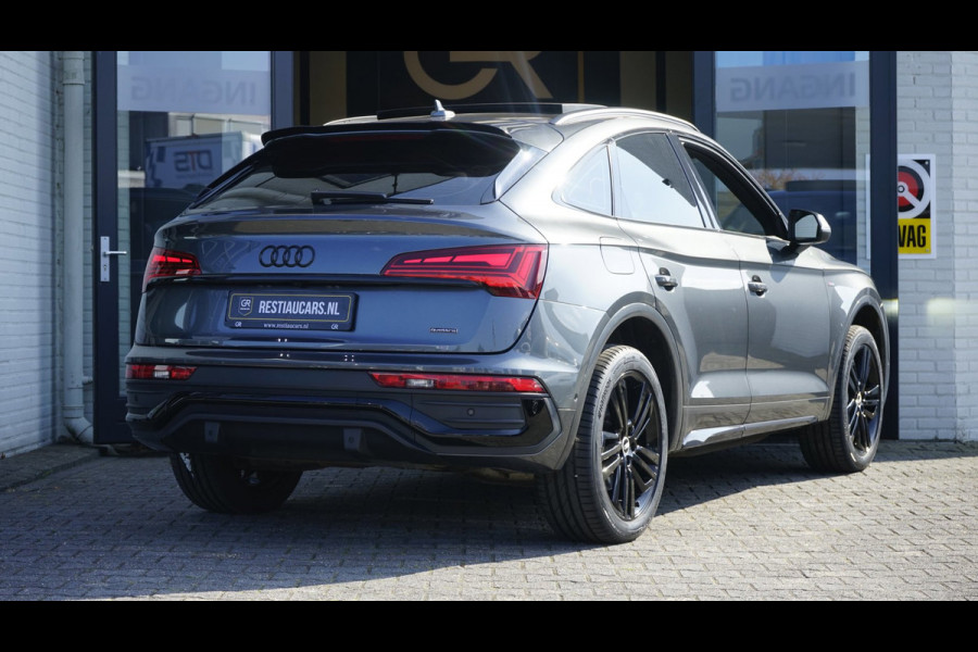 Audi Q5 Sportback 50 TFSIe 3x S-Line Black Optik AUTOMAAT|360 CAMERA|ACC|AMBIANCE|KEYLESS|MATRIX LED|PANORAMA|RS STOELEN|TREKHAAK