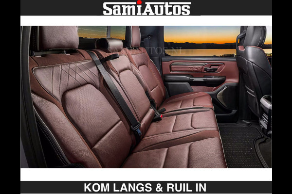 Dodge Ram LIMITED 2027 5.7 V8 HEMI | MAXIMAAL UITGERUST | NIEUWE KLEUR Forged Blue Metallic met Ebony Red interior seats | DUBBELE CABINE | 5 PERSOONS | DC | Allernieuwste Limited 2027 in nieuwe kleur Forged Blue  – volledig uitgerust met alle opties.