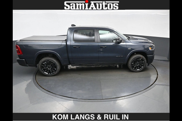 Dodge Ram LIMITED 2027 5.7 V8 HEMI | MAXIMAAL UITGERUST | NIEUWE KLEUR Forged Blue Metallic met Ebony Red interior seats | DUBBELE CABINE | 5 PERSOONS | DC | Allernieuwste Limited 2027 in nieuwe kleur Forged Blue  – volledig uitgerust met alle opties.