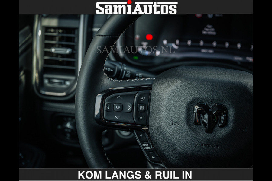 Dodge Ram LIMITED 2027 5.7 V8 HEMI | MAXIMAAL UITGERUST | NIEUWE KLEUR Forged Blue Metallic met Ebony Red interior seats | DUBBELE CABINE | 5 PERSOONS | DC | Allernieuwste Limited 2027 in nieuwe kleur Forged Blue  – volledig uitgerust met alle opties.
