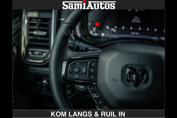 Dodge Ram LIMITED 2027 5.7 V8 HEMI | MAXIMAAL UITGERUST | NIEUWE KLEUR Forged Blue Metallic met Ebony Red interior seats | DUBBELE CABINE | 5 PERSOONS | DC | Allernieuwste Limited 2027 in nieuwe kleur Forged Blue  – volledig uitgerust met alle opties.