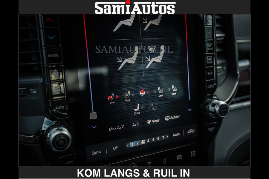 Dodge Ram LIMITED 2027 5.7 V8 HEMI | MAXIMAAL UITGERUST | NIEUWE KLEUR Forged Blue Metallic met Ebony Red interior seats | DUBBELE CABINE | 5 PERSOONS | DC | Allernieuwste Limited 2027 in nieuwe kleur Forged Blue  – volledig uitgerust met alle opties.