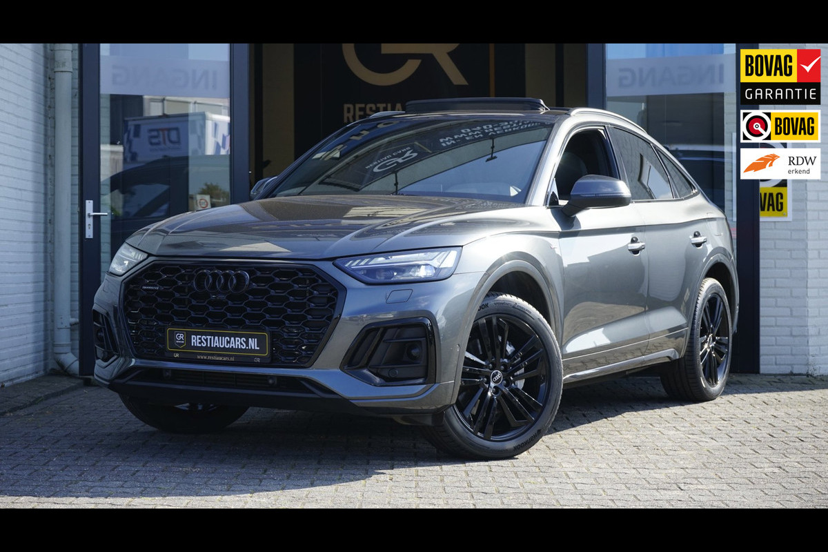 Audi Q5 Sportback 50 TFSIe 3x S-Line Black Optik AUTOMAAT|360 CAMERA|ACC|AMBIANCE|KEYLESS|MATRIX LED|PANORAMA|RS STOELEN|TREKHAAK
