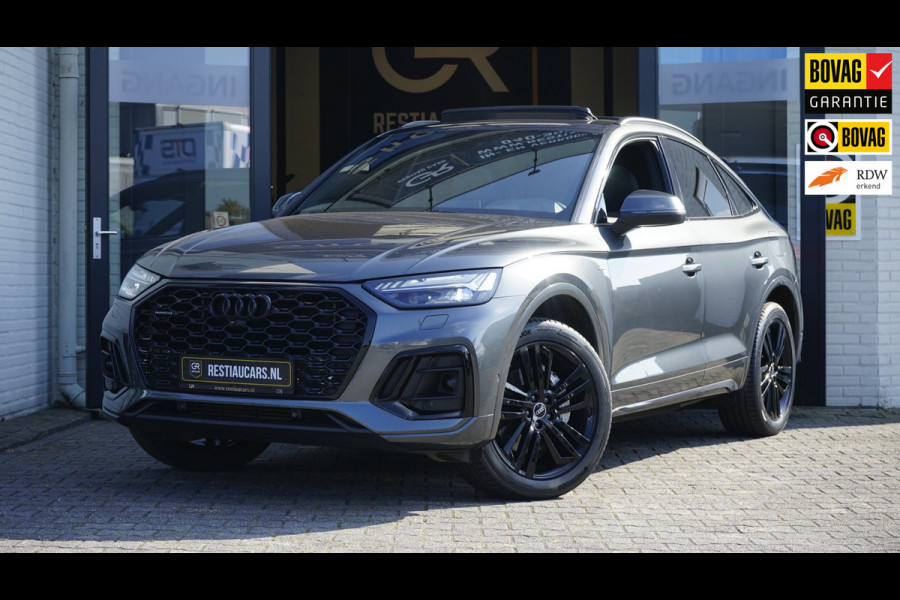 Audi Q5 Sportback 50 TFSIe 3x S-Line Black Optik AUTOMAAT|360 CAMERA|ACC|AMBIANCE|KEYLESS|MATRIX LED|PANORAMA|RS STOELEN|TREKHAAK