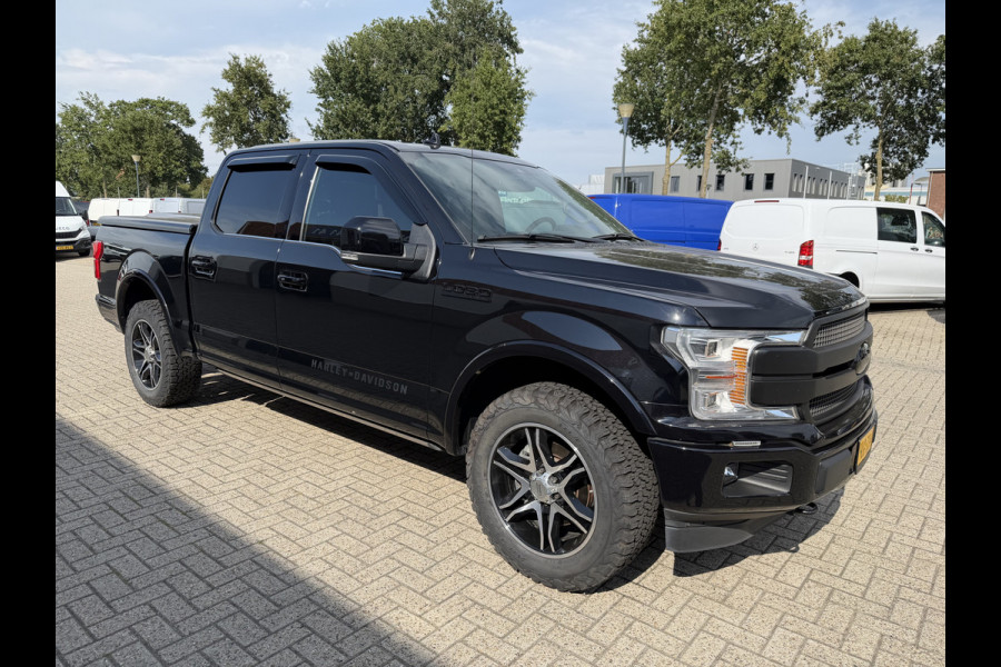 Ford USA F-150 3.5 V6 Ecoboost SuperCrew / Harley Davidson Platinum / vaste prijs rijklaar € 47.950 marge / geen btw / euro 6 / bedslide / uitlaatklep / trekhaak 3500 kg / lease vanaf € 782