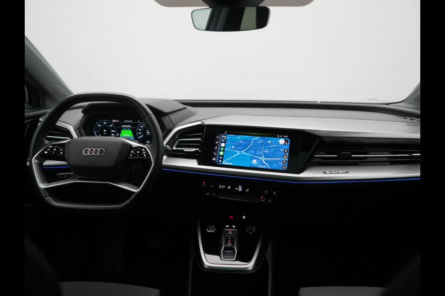 Audi Q4 e-tron 35 Advanced edition 55 kWh 170pk Dealer O.H. | SOH 91.9% | Panodak | Adaptive Cruise | Camera | Sonos Audio | Matrix LED | Sportstoelen Verwarmd | Apple Carplay | Sfeerverlichting | DAB | Virtual | 19"L.M |