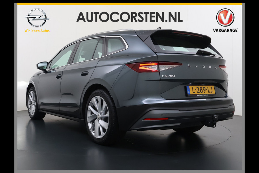 Škoda ENYAQ iV 80 204PK SOH 93% Trekhaak Camera Stuurverwarming Navi Apple Carplay Android Auto Pdc P-Assist Lmv Led Isofix DAB Keyless-go Bluetooth Rijstrooksensor 1.000KG Trekgewicht 1e Eigenaar Dealeronderhouden