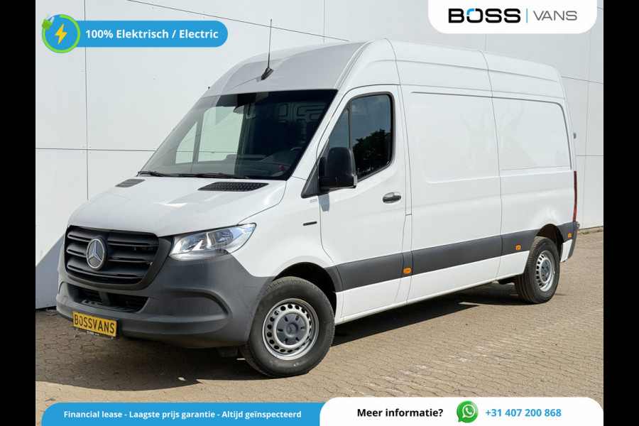 Mercedes-Benz eSprinter 312 55kWh L2H2 Elektrisch 145km WLTP 80kw Snelladen Climate Control Camera