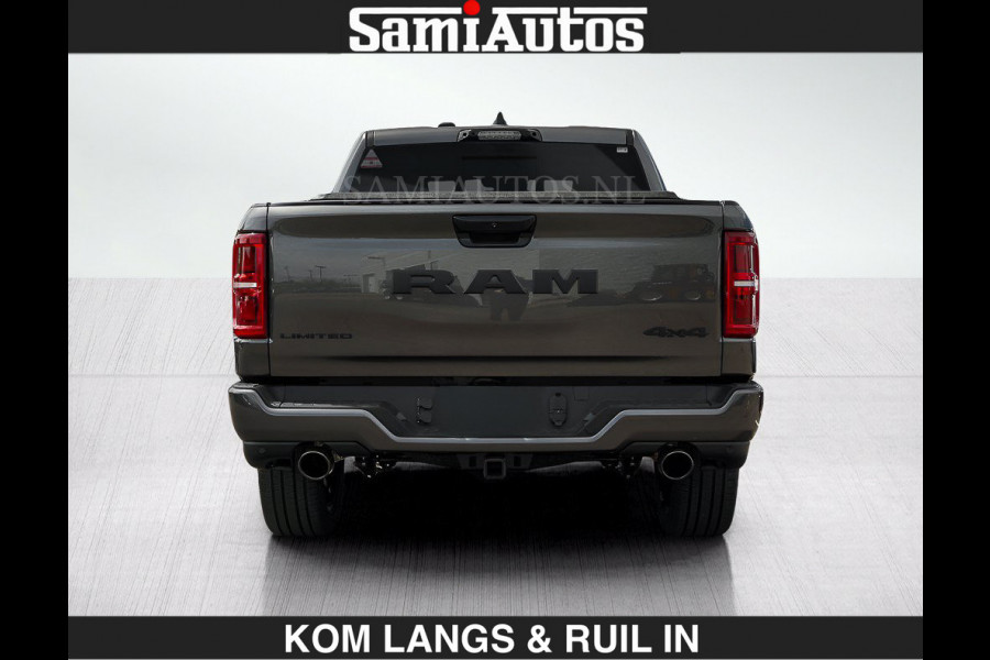 Dodge Ram LIMITED 2027 5.7 V8 HEMI | MAXIMAAL UITGERUST | NIEUWE KLEUR Granite Crystal Pearl met Ebony Red interior seats | DUBBELE CABINE | 5 PERSOONS | DC | Allernieuwste Limited 2027 in nieuwe kleur Granite Crystal Pearl  – volledig uitgerust met alle opties.