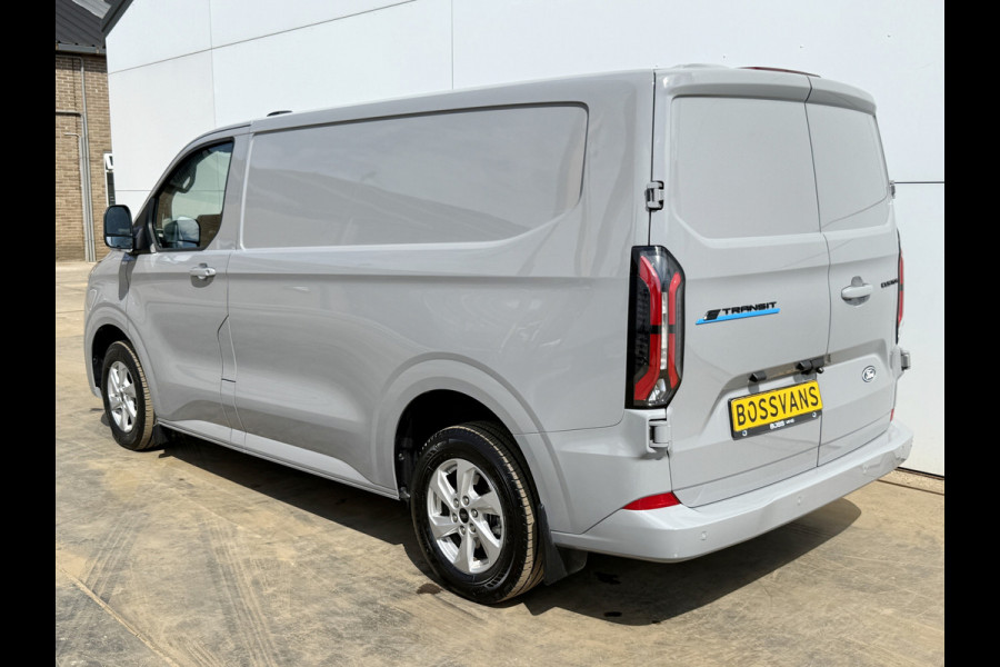 Ford E-Transit Custom 65 kWh 218PK Elektrisch 344km WLTP 2300kg Trekvermogen BEV Snelladen Stoelverwarming LED Cruise Control Camera Carplay Parkeersensoren v+a