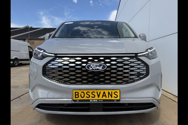 Ford E-Transit Custom 65 kWh 218PK Elektrisch 344km WLTP 2300kg Trekvermogen BEV Snelladen Stoelverwarming LED Cruise Control Camera Carplay Parkeersensoren v+a