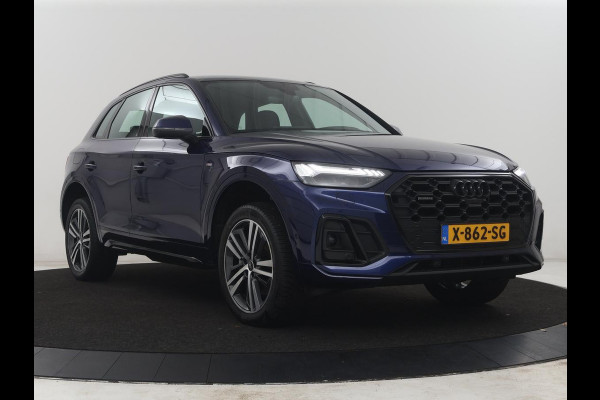 Audi Q5 50 TFSI e S edition | SOH 83,1% | Half leder | Stoelverwarming | Drive select | Adaptive cruise | Navigatie | Carplay | 360 camera | Park assist | Climate control | Elektrische achterklep