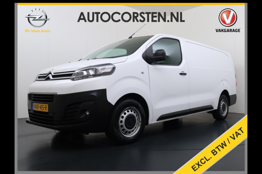 Citroën Jumpy 2.0HDI 120 XL L3 Ecc Cruise Control Dodehoek Assist Bluetooth Regen-Lichtsensor Pdc Betonplex Vloer Wandbetimmering Schuifdeur 1e Eigenaar Origineel Nederlandse Auto