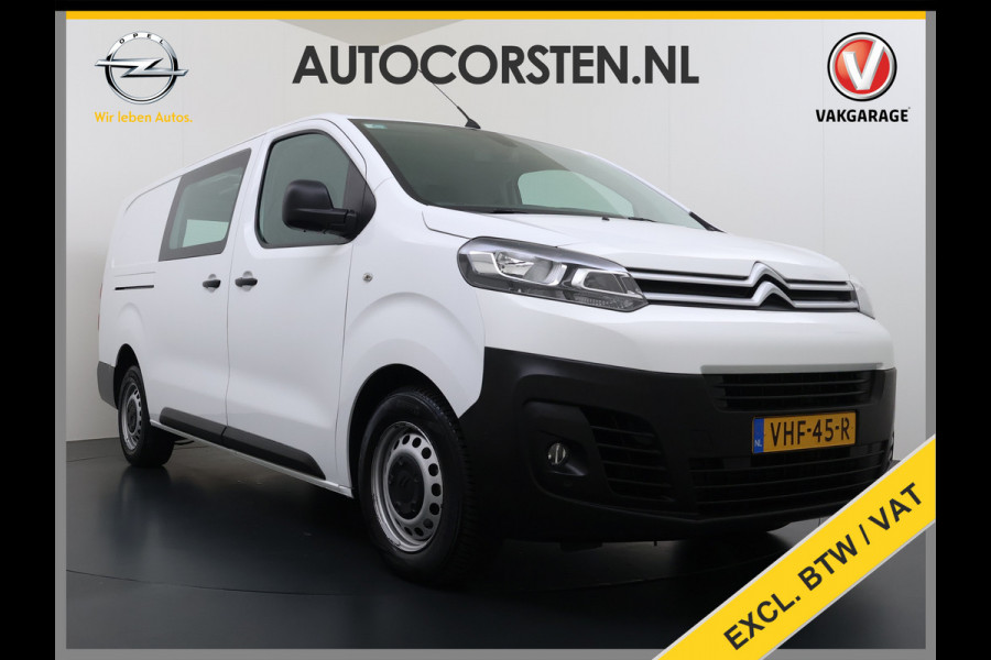 Citroën Jumpy 2.0HDI 120 XL L3 Ecc Cruise Control Dodehoek Assist Bluetooth Regen-Lichtsensor Pdc Betonplex Vloer Wandbetimmering Schuifdeur 1e Eigenaar Origineel Nederlandse Auto