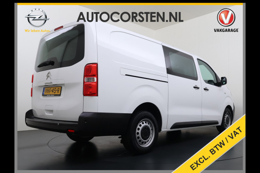 Citroën Jumpy 2.0HDI 120 XL L3 Ecc Cruise Control Dodehoek Assist Bluetooth Regen-Lichtsensor Pdc Betonplex Vloer Wandbetimmering Schuifdeur 1e Eigenaar Origineel Nederlandse Auto