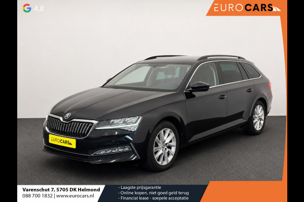 Škoda Superb Combi 1.4 TSI iV Business Edition PHEV Automaat Navigatie Stoelverwarming Voor en Achter Draadloze Telefoonlader Stuurverwarming Cruise Control Elektrisch Verstelbare Stoelen Apple CarPlay