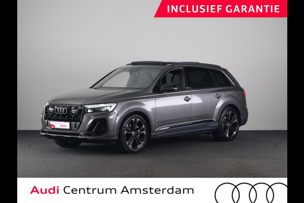 Audi Q7 55 TFSI e quattro Pro Line S 394 pk S-tronic | Verlengde garantie | Navigatie | Panoramadak | Elektr. trekhaak | Laserlicht | Luchtvering | Lederen bekleding | B&O Soundsystem | Vierwielbesturing |