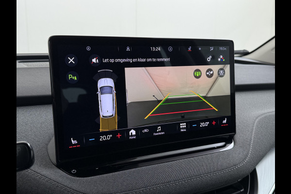 Škoda ENYAQ iV 80 204PK SOH 91% Verlichte Grille Trekhaak Stoel+Stuurverwarming 3-Zone Ecc Camera Apple Carplay Android Auto Navi Sport Pakket Led Matrix Rijstrooksensor Isofix Keyless 1.000KG Trekgewicht Origineel Nederlandse Auto