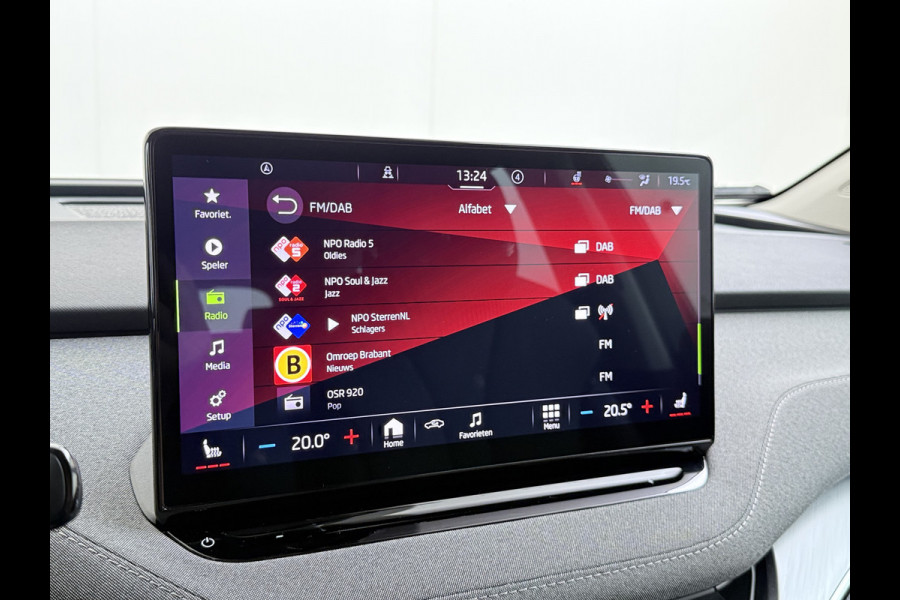 Škoda ENYAQ iV 80 204PK SOH 91% Verlichte Grille Trekhaak Stoel+Stuurverwarming 3-Zone Ecc Camera Apple Carplay Android Auto Navi Sport Pakket Led Matrix Rijstrooksensor Isofix Keyless 1.000KG Trekgewicht Origineel Nederlandse Auto