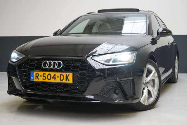 Audi A4 Avant 40 TFSI S edition Competition | Zwart optiek | Panoramadak | Trekhaak | Adaptive | Carplay | Camera | Leder | Sportstoelen