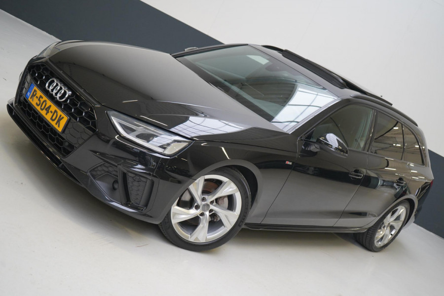 Audi A4 Avant 40 TFSI S edition Competition | Zwart optiek | Panoramadak | Trekhaak | Adaptive | Carplay | Camera | Leder | Sportstoelen