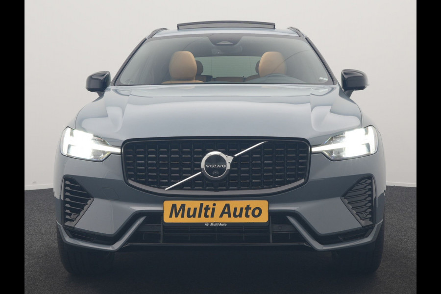 Volvo XC60 T6 AWD Plus Dark LONG RANGE PHEV 350pk Dealer O.H. | Trekhaak Af Fabriek | Panodak | Adaptive Cruise | 360 Camera | Nappa Lederen Sportstoelen Memory & Ventilatie | Blis | Keyless | Stoelen & Stuur Verwarmd | Google Assistent | Apple Carplay  Plug In Hybrid |