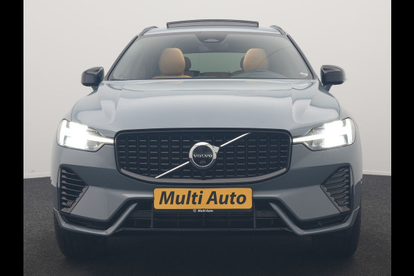 Volvo XC60 T6 AWD Plus Dark LONG RANGE PHEV 350pk Dealer O.H. | Trekhaak Af Fabriek | Panodak | Adaptive Cruise | 360 Camera | Nappa Lederen Sportstoelen Memory & Ventilatie | Blis | Keyless | Stoelen & Stuur Verwarmd | Google Assistent | Apple Carplay  Plug In Hybrid |