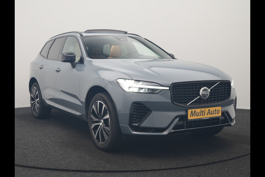 Volvo XC60 T6 AWD Plus Dark LONG RANGE PHEV 350pk Dealer O.H. | Trekhaak Af Fabriek | Panodak | Adaptive Cruise | 360 Camera | Nappa Lederen Sportstoelen Memory & Ventilatie | Blis | Keyless | Stoelen & Stuur Verwarmd | Google Assistent | Apple Carplay  Plug In Hybrid |