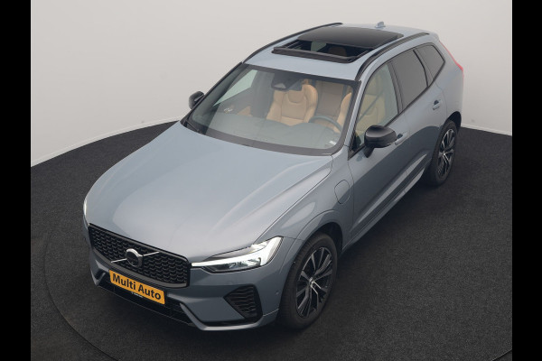 Volvo XC60 T6 AWD Plus Dark LONG RANGE PHEV 350pk Dealer O.H. | Trekhaak Af Fabriek | Panodak | Adaptive Cruise | 360 Camera | Nappa Lederen Sportstoelen Memory & Ventilatie | Blis | Keyless | Stoelen & Stuur Verwarmd | Google Assistent | Apple Carplay  Plug In Hybrid |