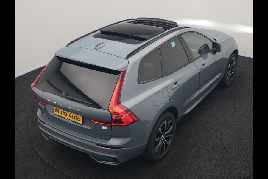 Volvo XC60 T6 AWD Plus Dark LONG RANGE PHEV 350pk Dealer O.H. | Trekhaak Af Fabriek | Panodak | Adaptive Cruise | 360 Camera | Nappa Lederen Sportstoelen Memory & Ventilatie | Blis | Keyless | Stoelen & Stuur Verwarmd | Google Assistent | Apple Carplay  Plug In Hybrid |