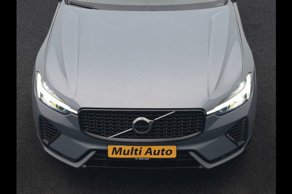 Volvo XC60 T6 AWD Plus Dark LONG RANGE PHEV 350pk Dealer O.H. | Trekhaak Af Fabriek | Panodak | Adaptive Cruise | 360 Camera | Nappa Lederen Sportstoelen Memory & Ventilatie | Blis | Keyless | Stoelen & Stuur Verwarmd | Google Assistent | Apple Carplay  Plug In Hybrid |