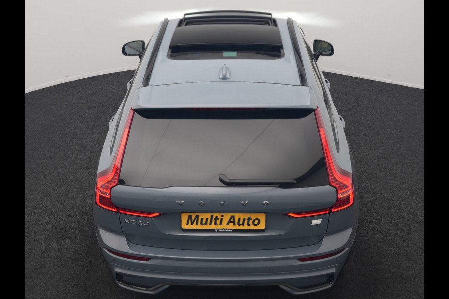 Volvo XC60 T6 AWD Plus Dark LONG RANGE PHEV 350pk Dealer O.H. | Trekhaak Af Fabriek | Panodak | Adaptive Cruise | 360 Camera | Nappa Lederen Sportstoelen Memory & Ventilatie | Blis | Keyless | Stoelen & Stuur Verwarmd | Google Assistent | Apple Carplay  Plug In Hybrid |