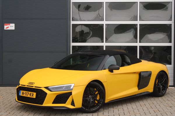 Audi R8 Spyder 5.2 Performance Quattro 620pk | Capristo | Bucket seats | Vegas yellow Matt