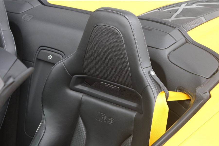 Audi R8 Spyder 5.2 Performance Quattro 620pk | Capristo | Bucket seats | Vegas yellow Matt