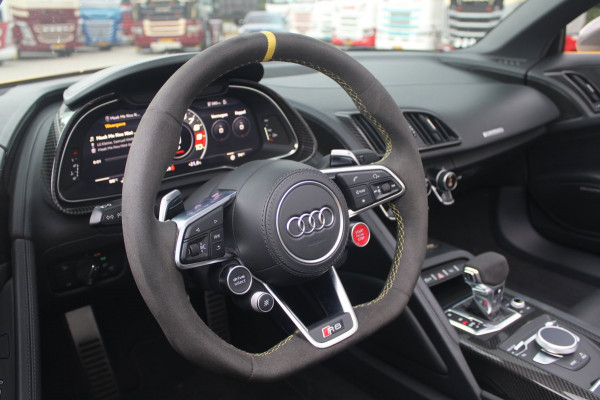 Audi R8 Spyder 5.2 Performance Quattro 620pk | Capristo | Bucket seats | Vegas yellow Matt