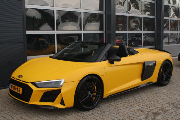 Audi R8 Spyder 5.2 Performance Quattro 620pk | Capristo | Bucket seats | Vegas yellow Matt