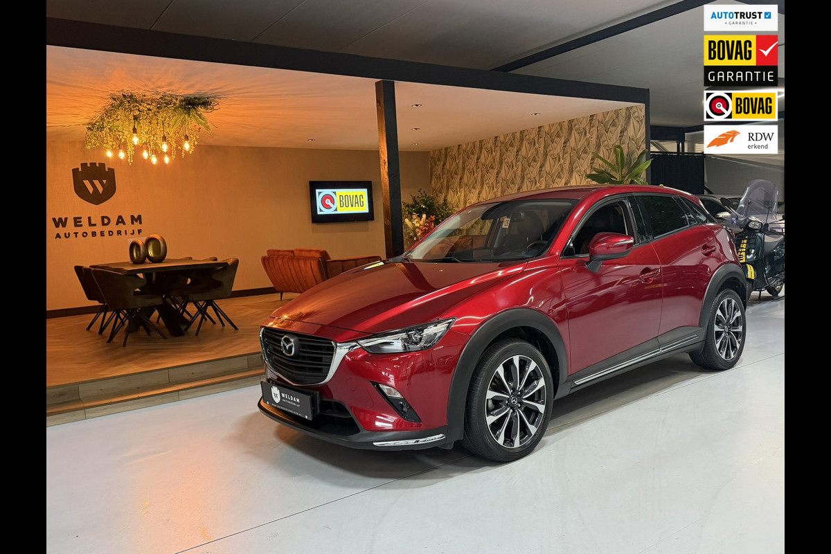 Mazda CX-3 2.0 SkyActiv-G 120 GT-M Garantie Automaat|Dealeronderhouden|Leder|18''|Xenon|Camera|CarPlay|Navi