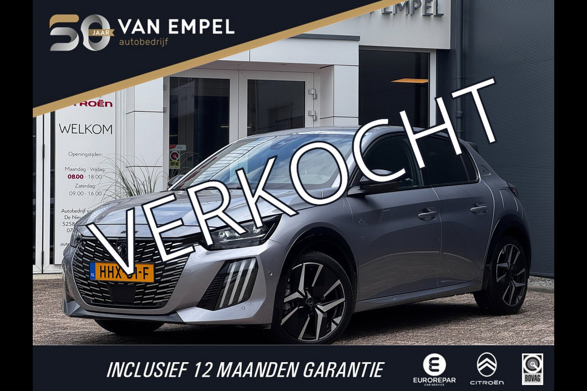 Peugeot 208 1.2 Hybrid 145 e-DCS6 GT | NL-Auto | 360 Camera | Navigatie | Adaptive Cruise | Automaat | Virtual Cockpit