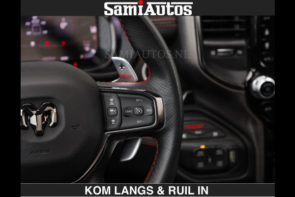 Dodge Ram TRX HELLCAT | 6.2 V8 712PK SUPERCHARGER | RODE STIKSELS | FULLY LOADED | CARBON | CREW CAB | DUBBELE CABINE | 5 PERSOONS | De specialist in Amerikaanse pick‑ups in Nederland en Europa.