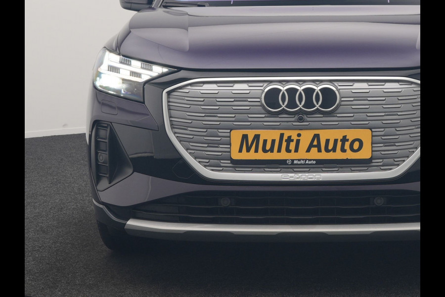 Audi Q4 e-tron 40 S edition 82 kWh 204pk Dealer O.H. | Adaptive Cruise | Head Up | Camera | Lederen Sportstoelen Memory & Verwarmd | Blis | Keyless | Matrix LED | Apple Carplay | Navigatie | DAB | 19"L.M |