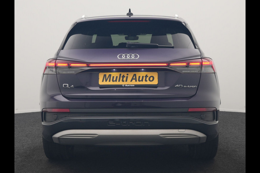Audi Q4 e-tron 40 S edition 82 kWh 204pk Dealer O.H. | Adaptive Cruise | Head Up | Camera | Lederen Sportstoelen Memory & Verwarmd | Blis | Keyless | Matrix LED | Apple Carplay | Navigatie | DAB | 19"L.M |