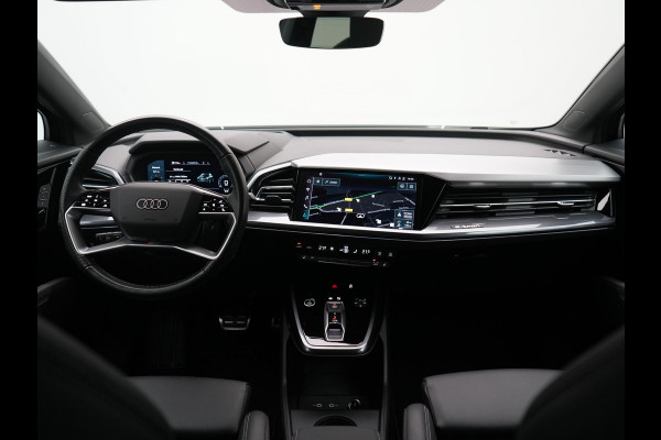 Audi Q4 e-tron 40 S edition 82 kWh 204pk Dealer O.H. | Adaptive Cruise | Head Up | Camera | Lederen Sportstoelen Memory & Verwarmd | Blis | Keyless | Matrix LED | Apple Carplay | Navigatie | DAB | 19"L.M |